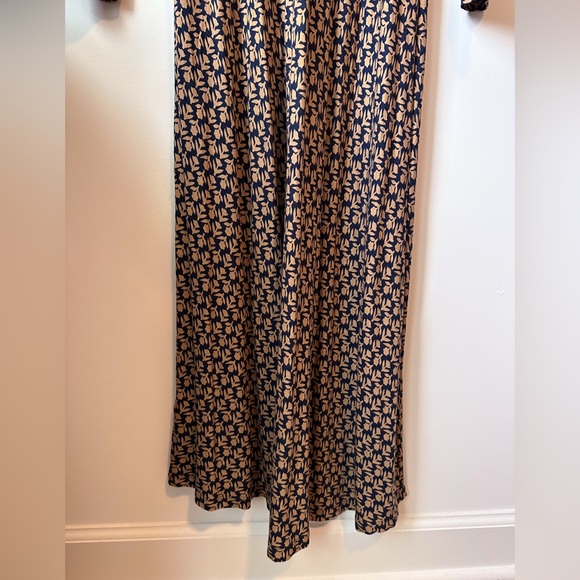 Boden Navy and Brown Floral Maxi Dress, Size 6 - Picture 9 of 12